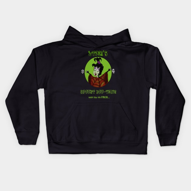 Lydia’s Spooky Boo-tique Kids Hoodie by ImageNation